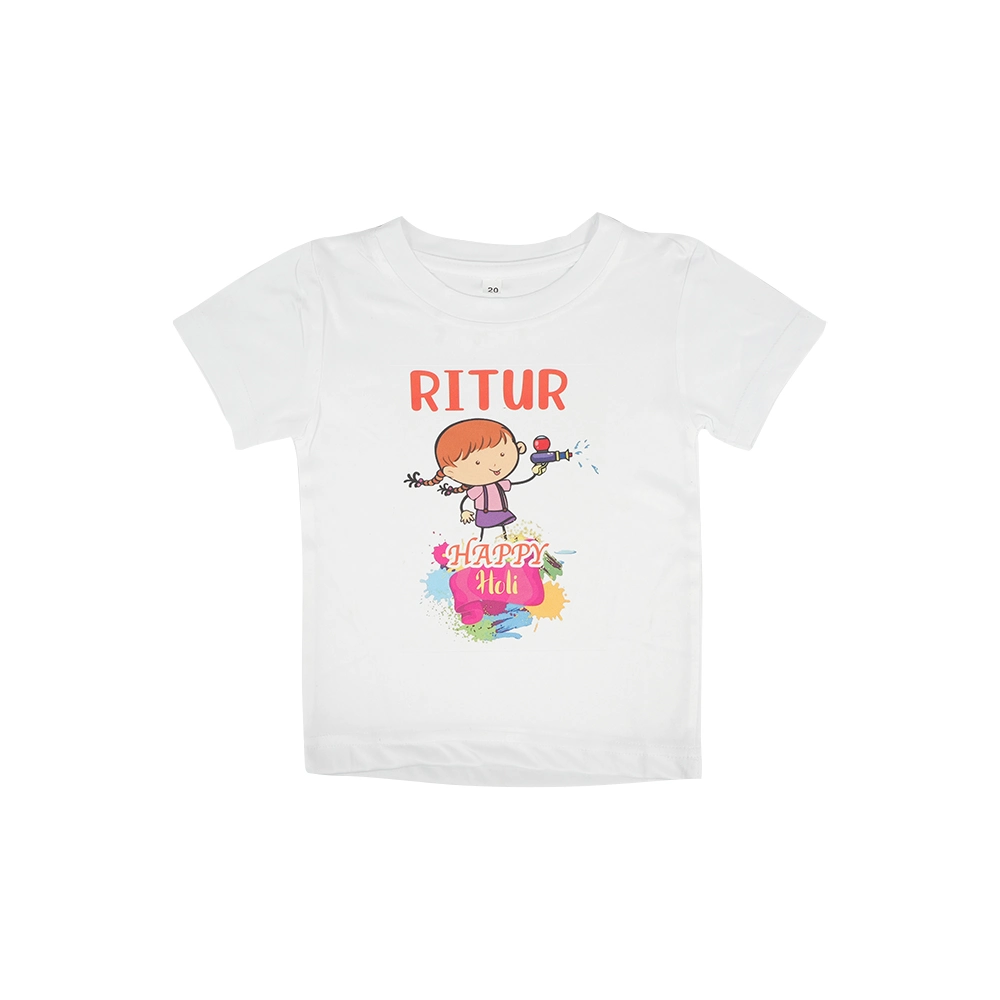 Holi T-shirt for kids with colorful design, Size 30